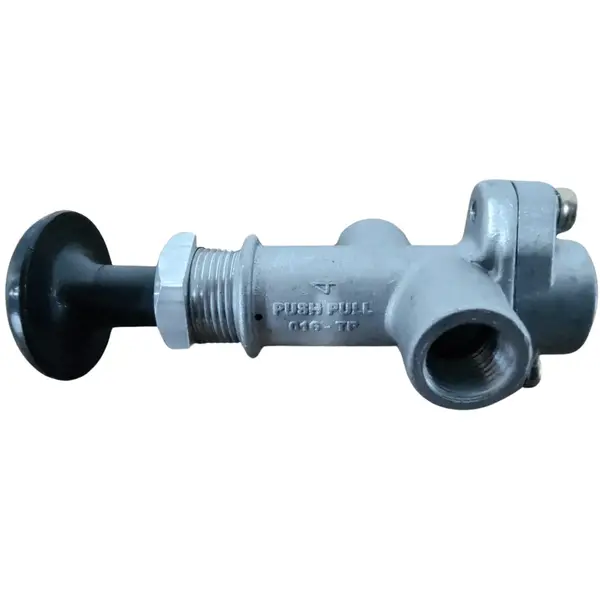 016-TP P Valvula de Acionamento Push Pull Puxador Preto