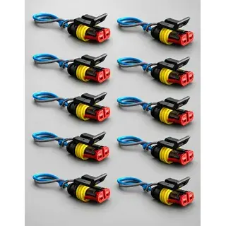 10 Conectores Macho Faston em T 6,3MM — TC8028508
