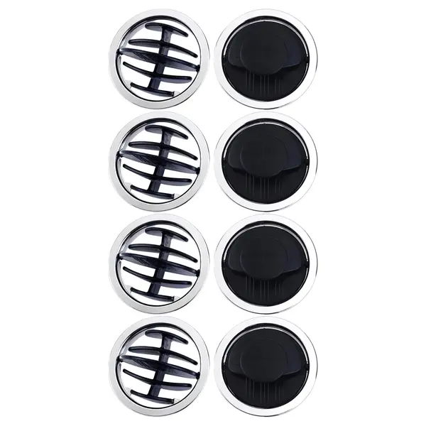 4 Direcionadores Difusor Ar Climatizador Resfriar Preto