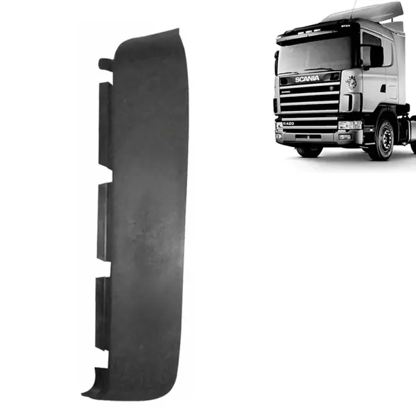 Acabamento Externo Defletor Coluna para Caminhão Scania S4 R114 / R124 / R164 Lado Esquerdo