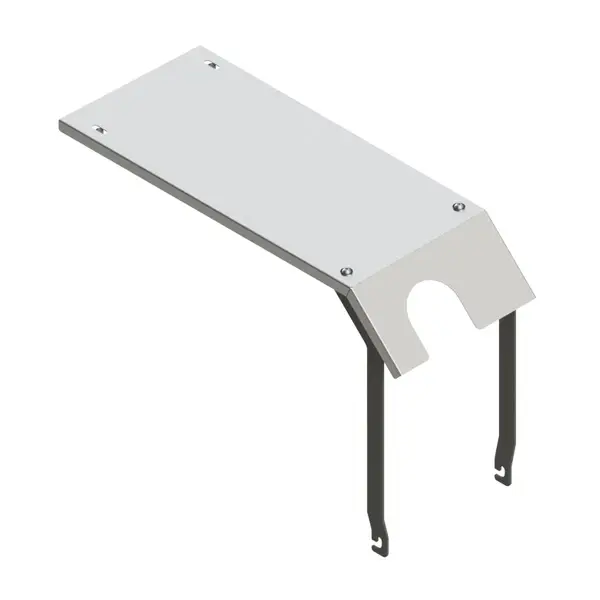 Acabamento Inox Superior Tanque Arla para Caminhão Scania NTG sem frente (Tanque 105L Euro5 modelo baixo sem logo)
