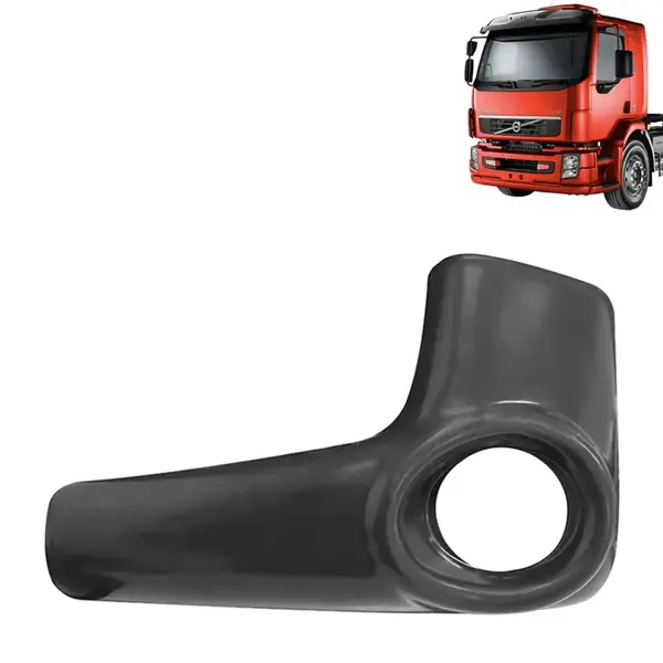 Acabamento Ponteira Para-Choque Para Caminhão Volvo VM Até 2014 Lado Esquerdo com Abertura para Farol