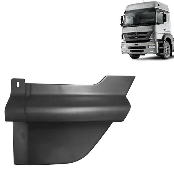 Acabamento Superior Para-Choque Dianteiro para Caminhão Mercedes-Benz Axor Lado Esquerdo