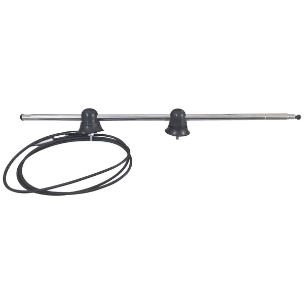 Antena Externa Am/fm Caminhão 4 Estagios Cromada