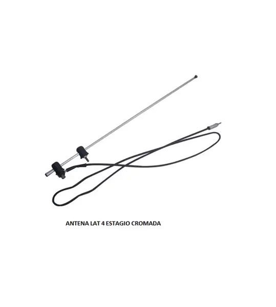 Antena Lat 4 Estagio Cromada