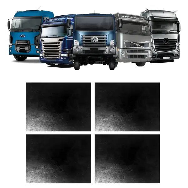 Aparabarro Caminhão Carreta Universal 60X100 S/suporte 4PÇS