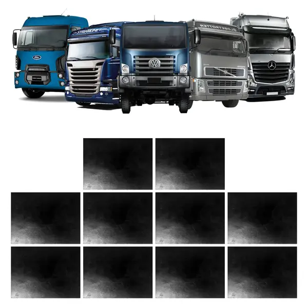 Aparabarro Caminhão Carreta Universal 60X80 sem Suporte 10PÇS