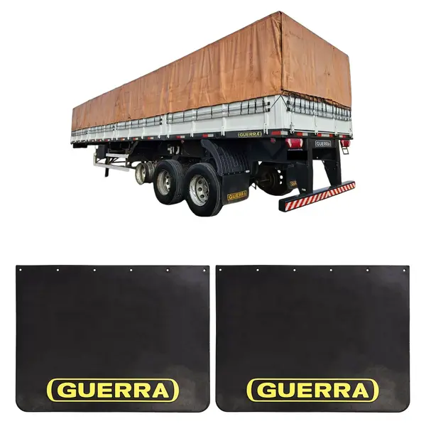 Aparabarro Original Carreta Guerra 530X690 Mm Amarelo Par
