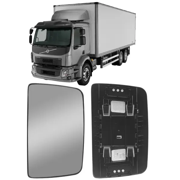 Base Vidro Espelho Retrovisor Volvo VM 2006 Dianteiro Sem Desembaçador