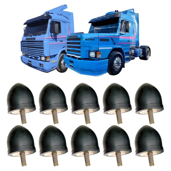 Batente do Capô Caminhão Volvo Todos Borracha Maior 10 Peças