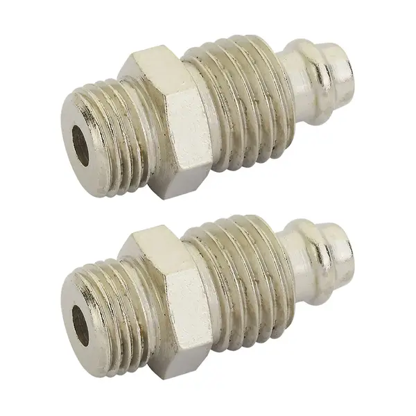 Bico Conexão 1/8 para 7/16 s/ Valvula Calibrador Rodoar 2 Pç