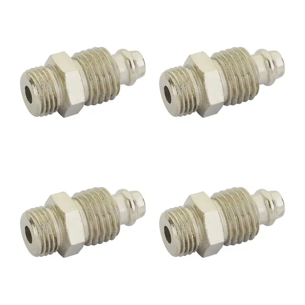 Bico Conexão 1/8 para 7/16 s/ Valvula Calibrador Rodoar 4 Pç