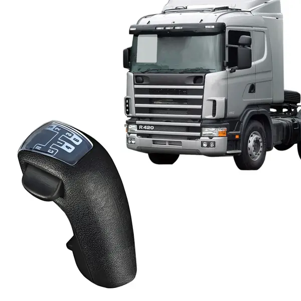 Bola Câmbio Manopla Scania Série 4 com Reduzida 6 Marchas