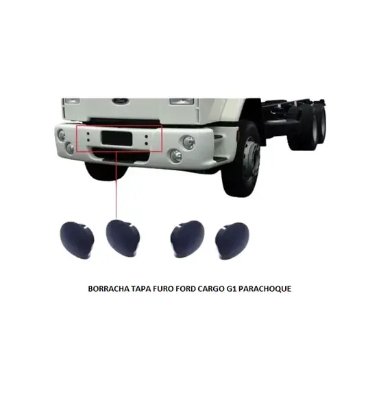 Borracha Tapa Furo Ford Cargo G1 Parachoque