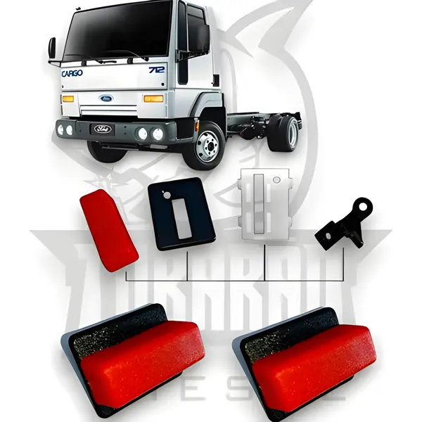 Botao Trava Porta LD para Ford Cargo Plastec