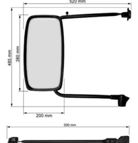 Braco Espelho Tirante Cabina Chassi — RW8E40CC
