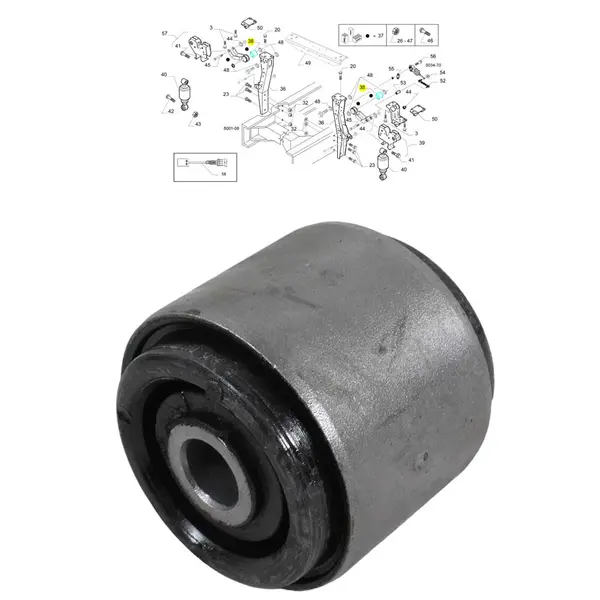Bucha Cabine Tras para Iveco Hi-way Stralis — 504008198
