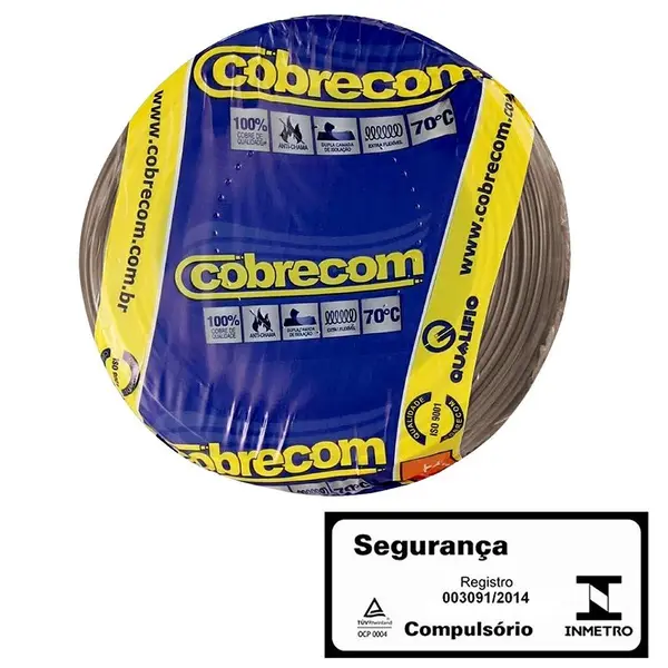 Cabo Eletrico 1,5MM Marrom 100MT — C01501100