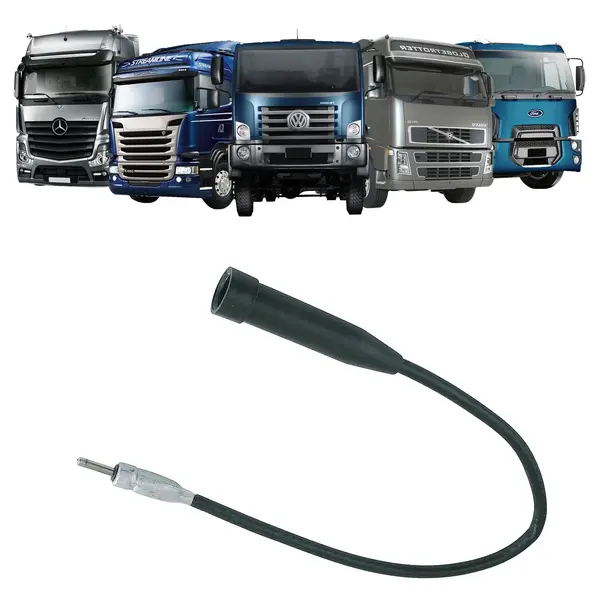 Cabo Extensão Adaptador Antena Caminhão Universal 120CM