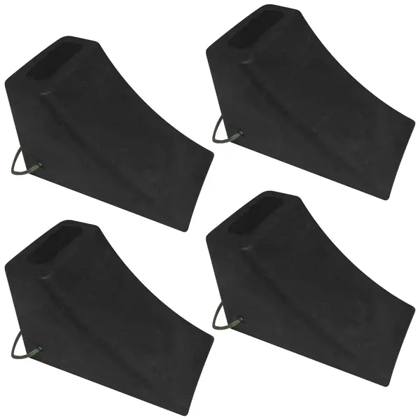 Calço para Pneu Roda Caminhão Onibus Carro de Borracha KIT c/ 4 Pç