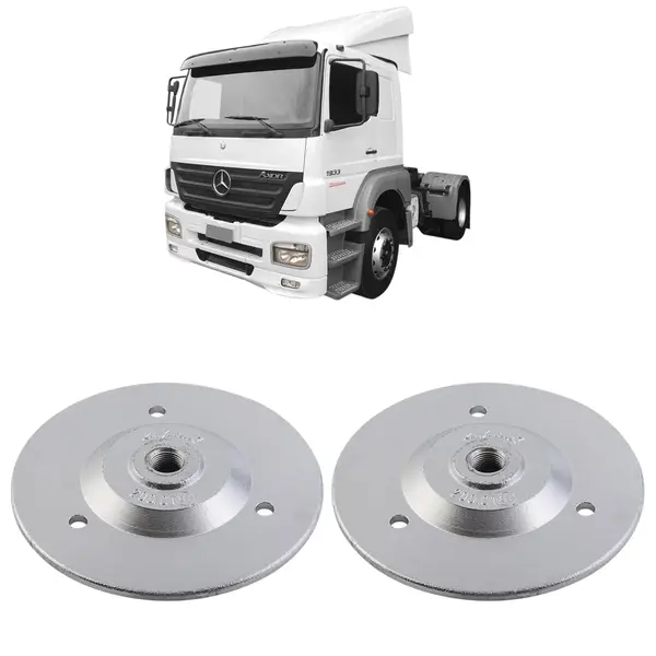 Calibrador Flange Rodoar Roda Cubo Traçao MB Axor Par