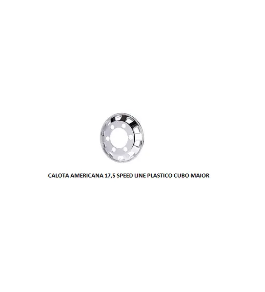 Calota Americana 17,5 Speed Line Plastico Cubo Maior