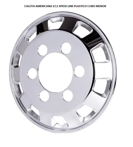 Calota Americana 17,5 Speed Line Plastico Cubo Menor
