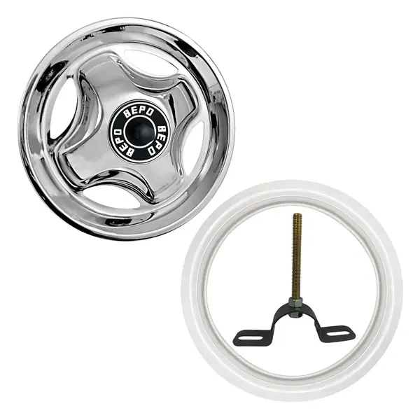 Calota Traseira Aro 16 4P Inteiriça MB VW Ford C/sup e Faixa