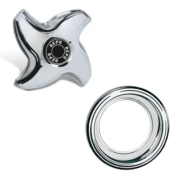 Calota Traseira com Aro Cromado MB VW Ford Chevrolet Aro 16