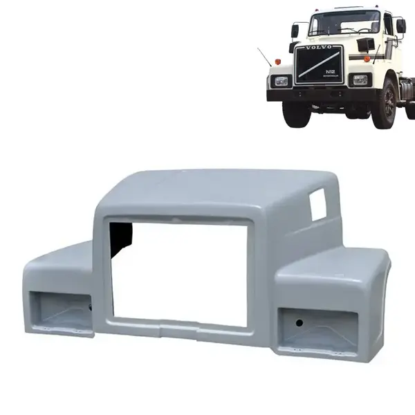 Capo Motor em Fibra para Caminhão Volvo N10 / N12 Intercooler 1984 á 1989