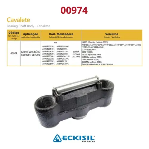 Cavalete Calibracao Pinca SB7000 para Scania — 00974