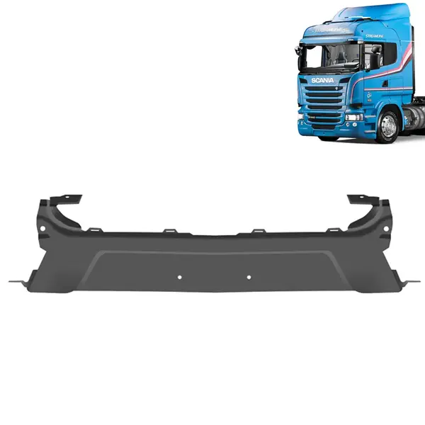 Centro Capa Para-Choque para Caminhão Scania P / G / R – S5 / S6 2010 á 2019 Cinza
