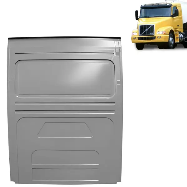Centro Chapa Traseira Cabine Para Caminhão Volvo NH 2000 á 2004 Teto Baixo