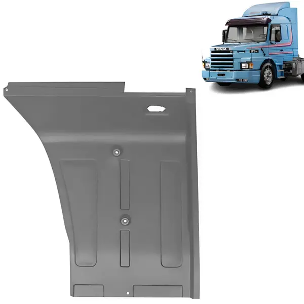Chapa Estribo para Caminhão Scania T 112 / 113 / 142 / 143 Lado Esquerdo