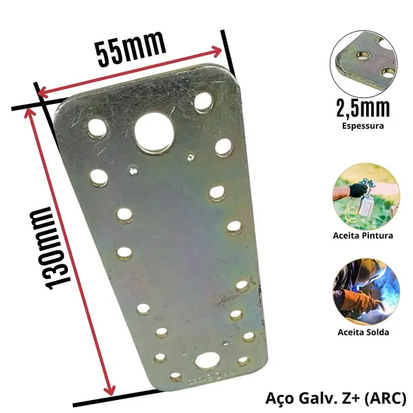 Chapa Reforco Cabine e Chassi Duegue — T06803235