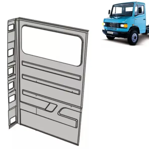 Chapa Traseira Cabine para Caminhão MB 709 / 710 / 912 / 914 / 1418 / 1618 / 1620 Lado Direito