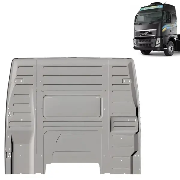 Chapa Traseira Cabine para Caminhão Volvo FH Globetrotter Até 2014