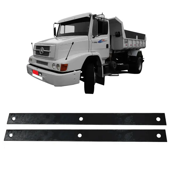 Chapinha Aço Aparabarro Caminhão MB 1620 40CM KIT 2 Peças