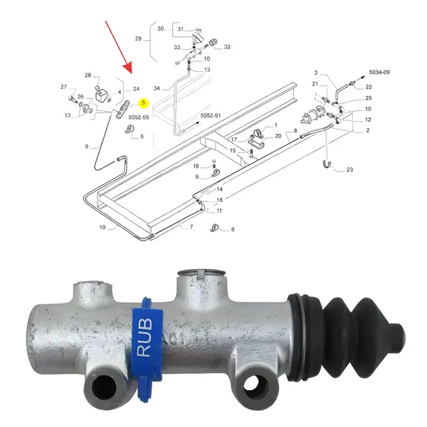 Cilindro Mestre para Iveco Eurocargo 160E21 160E23 — 4853408