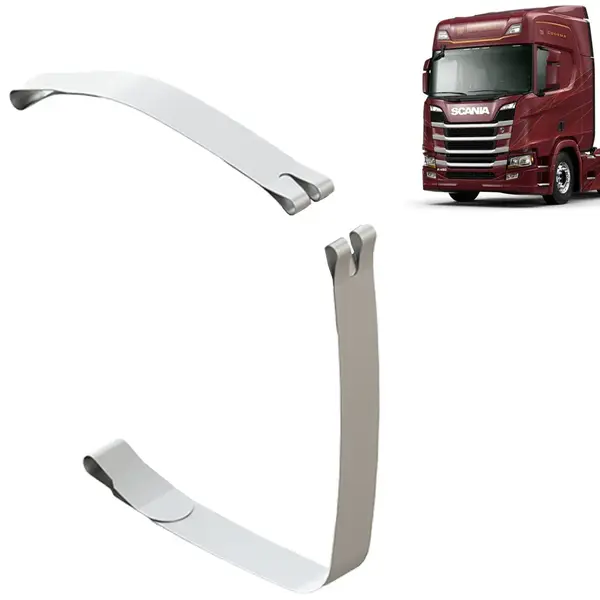 Cinta Inox Bipartida para Tanque modelo D Original Scania NTG – Largura 80mm
