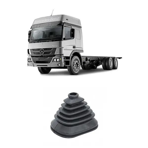 Coifa Guarda Pó Cambio Caminhão MB Atego Tds Superior Preta