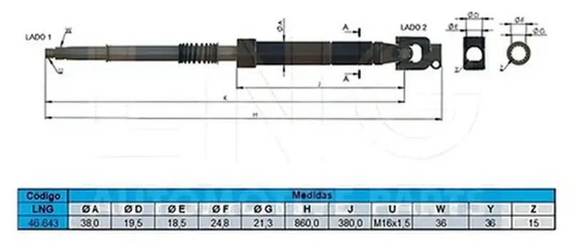 Coluna Direcao VW 7.100 8.100 8.140 — 2RD 415 721