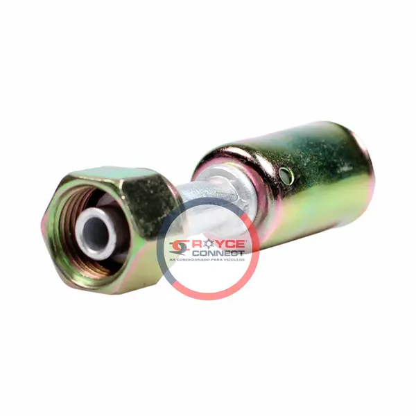 Conector Reta Femea 6MM c/ Oring Ar Condic — RI450005