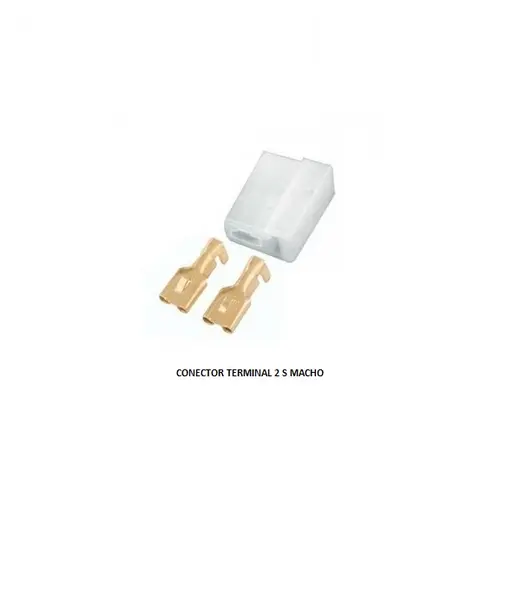 Conector Terminal 2 Vias Macho P/ter/femea