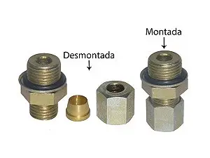 Conexao 90 Graus F.8MM Oring S-clip Ar Cond — ML2238