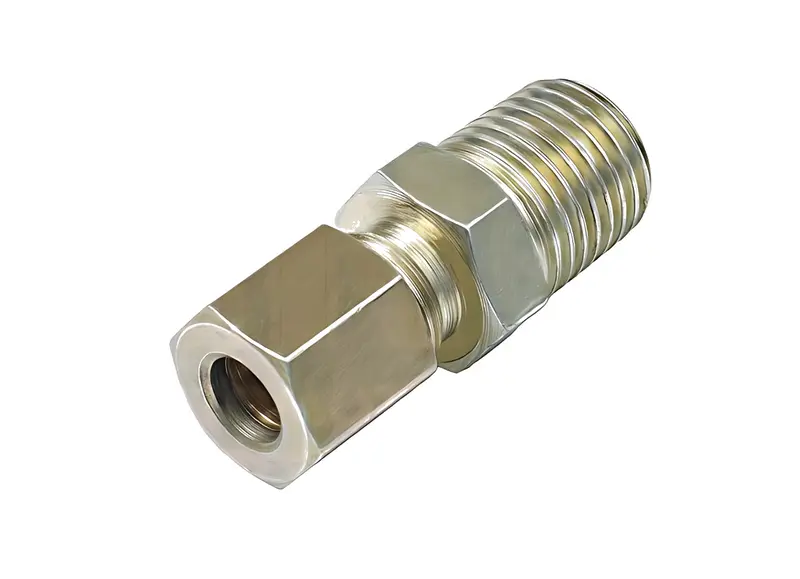 Conexao Tubo Nylon Ferro 1/4 c/ Rosca — 42-566