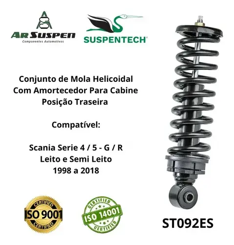 Conjunto Mola Cabine Traseira para Scania Serie 4 5 — ST092ES