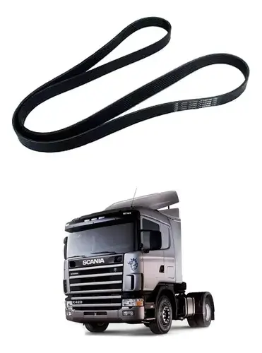 Correia Poli V 8PK2120 Gates para Scania 124 — 8PK2125