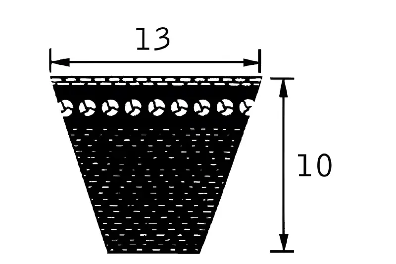 Correia Trapezoidal em V Optibelt — AVX131100