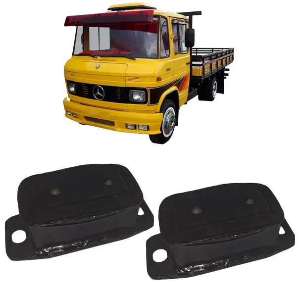 Coxim Dianteiro Cabine Caminhão MB 608 708 Moderno c/ Rosca Par